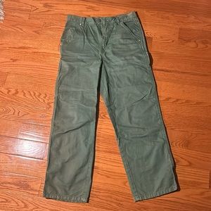 Green BDG High Rise Carpenter Pants